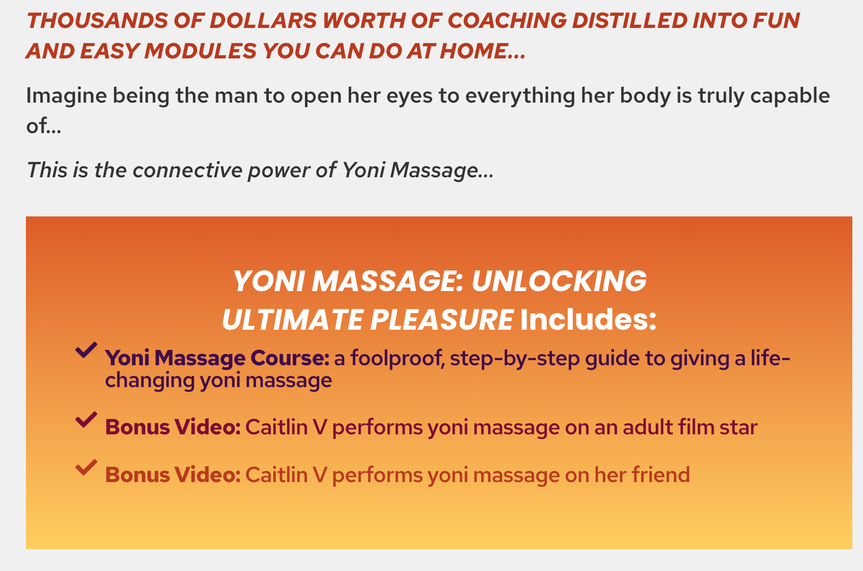 Yoni Massage: Unlocking Ultimate Pleasure by Caitlin V (VIDEO COURSE) - Image 12